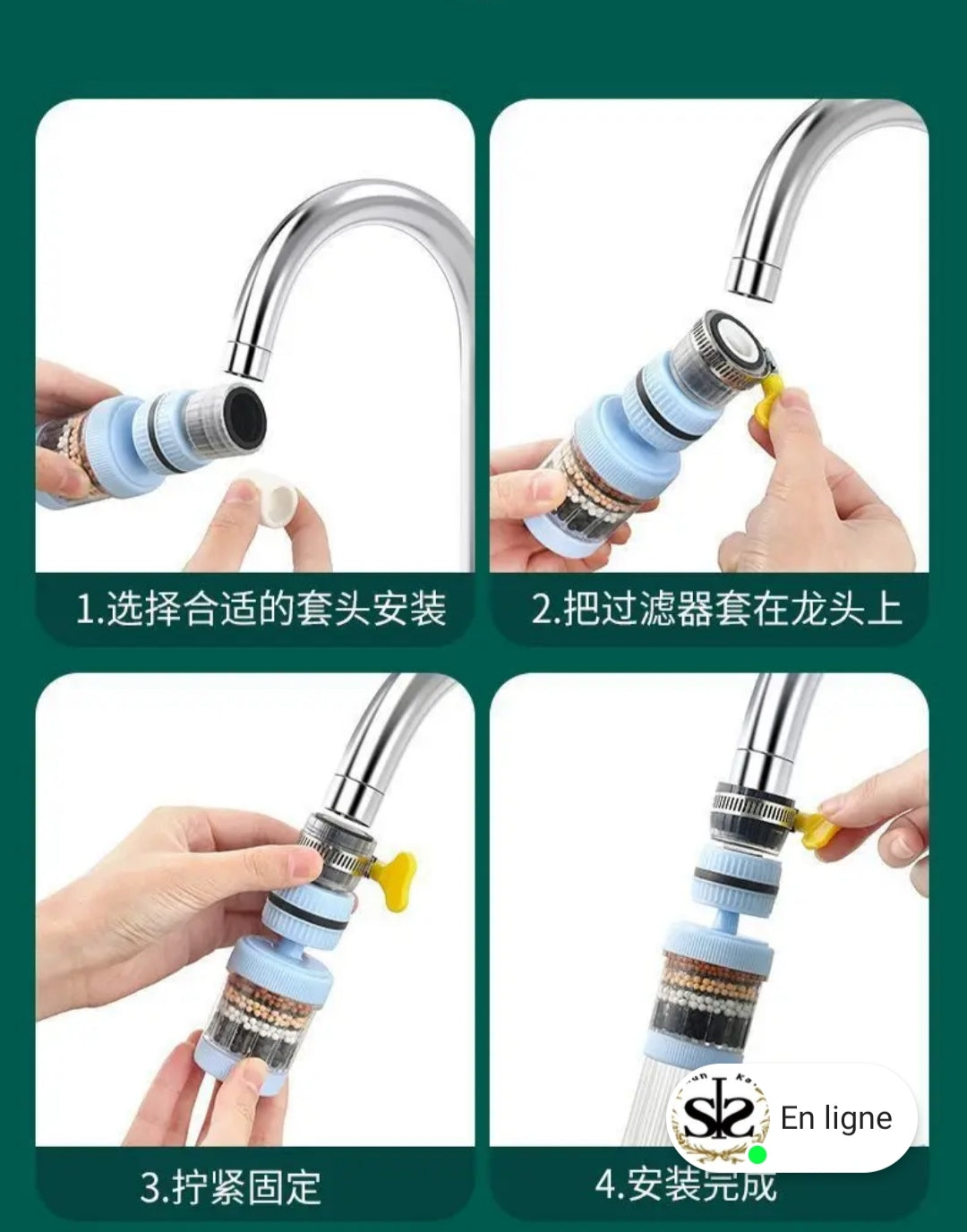 Filtre à Eau pour Robinet – Purificateur Instantané Haute Performance